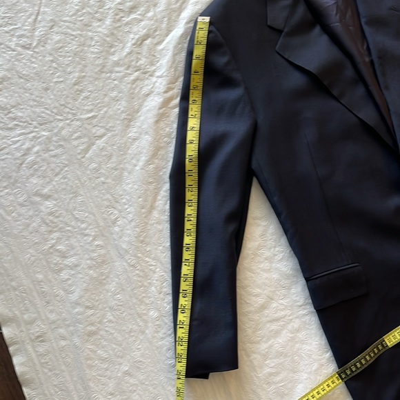 Hickey-Freeman Bespoke Blazer in Navy Size 46R Ing Loro Piana - Picture 9 of 12